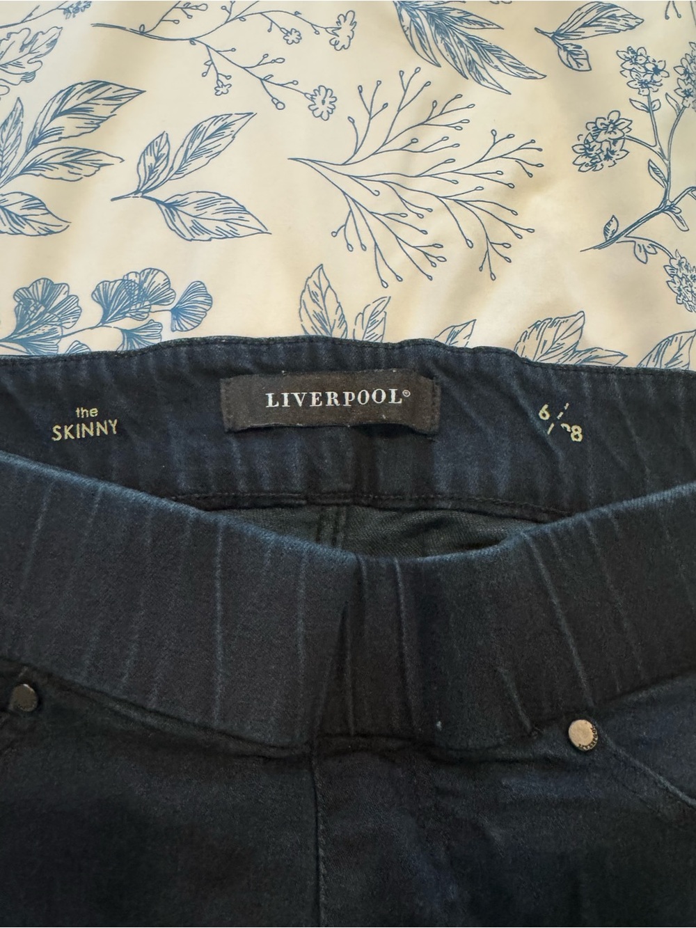 Liverpool Women's Black Skinny Jeans - Stretch Ponte Waist - Picture 2 of 3